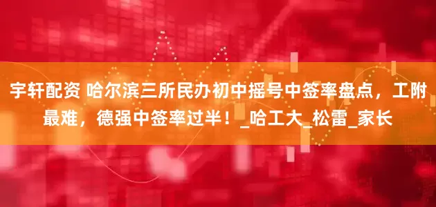 宇轩配资 哈尔滨三所民办初中摇号中签率盘点，工附最难，德强中签率过半！_哈工大_松雷_家长